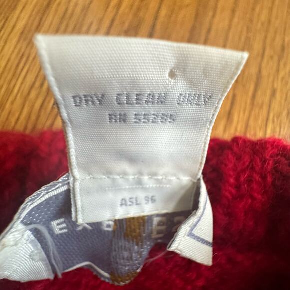 VTG Express Tricot Womens Small Christmas Sweater Wool Snowflake Holiday Chunky - Picture 16 of 16